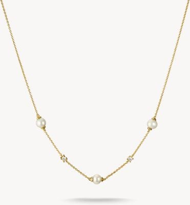 Thomas Sabo Chain With Pearls And White Zirconia KE2120-M01-14-L45V