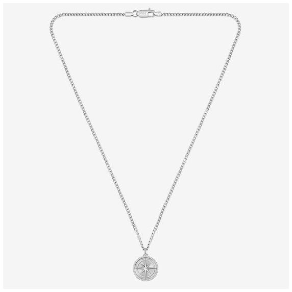 BOSS Jewellery 1580841 North Silver Tone Compass Pendant