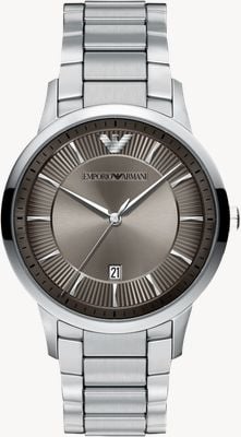 Emporio Armani Three-Hand Quartz (43mm) Grey Sunray Dial / Stainless Steel Bracelet AR11825