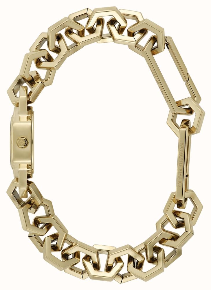 Olivia Burton 20mm Hex Link Mini Gold Bracelet 24000394 - alternate view 3