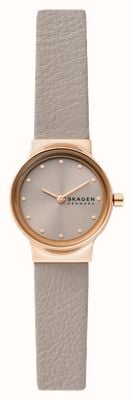 Skagen Women's Freja Lille Beige Leather Strap Watch SKW3005