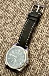 Customer picture of RZE Valour 38 Automatic (38mm) Carbon Black Dial / Black HexaFlex Rubber Strap VAL-38-CB