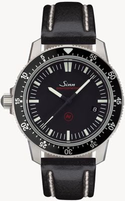 Sinn Men's EZM 3F Black Leather Strap 703.010 LEATHER