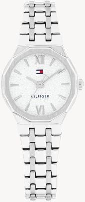 Tommy Hilfiger MACKENZIE Three-Hand Quartz (25mm) Textured White Dial /  Stainless Steel Bracelet 1782889