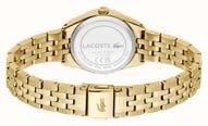Lacoste Parisienne Tuilerie Quartz (30mm) Gold Dial / Gold PVD Stainless Steel Bracelet 2001303 - alternate view 3