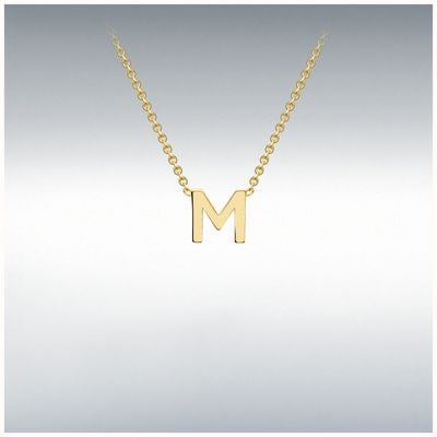 IBB 9ct Y/g Fine Initial Necklace M 1.19.0162