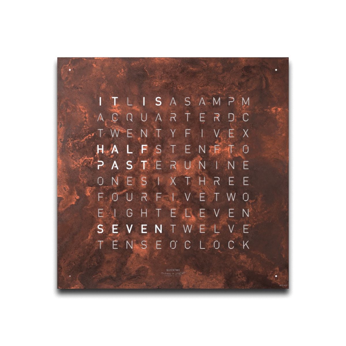 QLOCKTWO QT4ENRT-UK EARTH 45 CREATOR'S EDITION RUST (English Watch