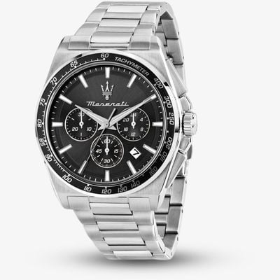 Maserati VELOCITÀ 43mm Mens Chronoraph Black Dial R8873652012