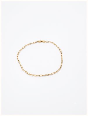 Allied Gold 9ct Yellow Gold Bracelet paperclip style AG 7.5" HPPC-170-9Y-7.5