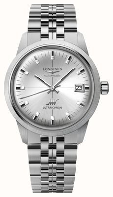 LONGINES Ultra-Chron Classic Automatic Chronometer (37mm) Sunray Silver Dial / Stainless Steel Bracelet L25374726