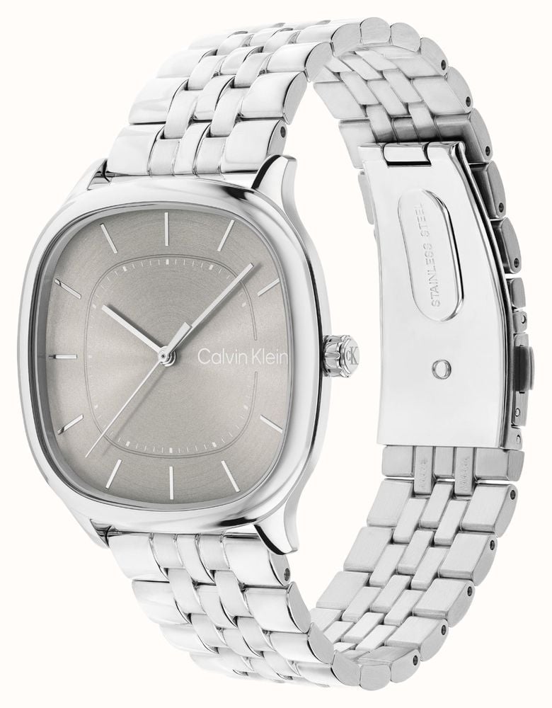 Calvin Klein CK Shape Quartz (37mm) Grey Sunray Dial / Stainless Steel Bracelet 25200581 - alternate view 2