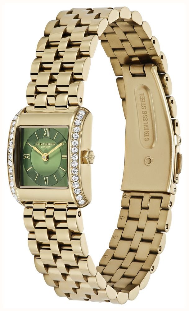 Olivia Burton 21mm Berkley Green & Gold Bracelet 24000382 - alternate view 2