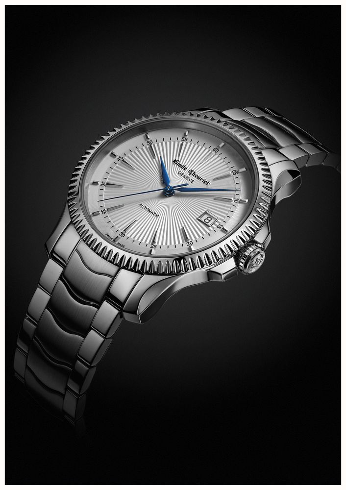 Emile Chouriet Ailes du Temps - Soleos Automatic (40mm) White Dial / Stainless Steel Bracelet 08.1155.G.6.6.28.6 - alternate view 6