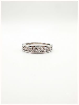 James Moore & Co 9ct White Gold 1.00ct Diamond Eternity Ring J48074