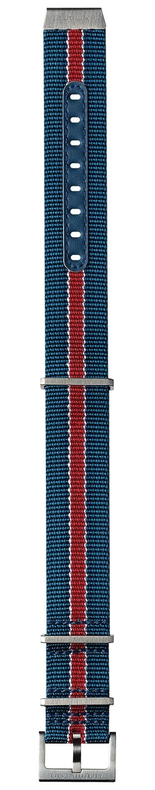 Hamilton Straps H694354101 American Classic 22mm Blue & Red Watch