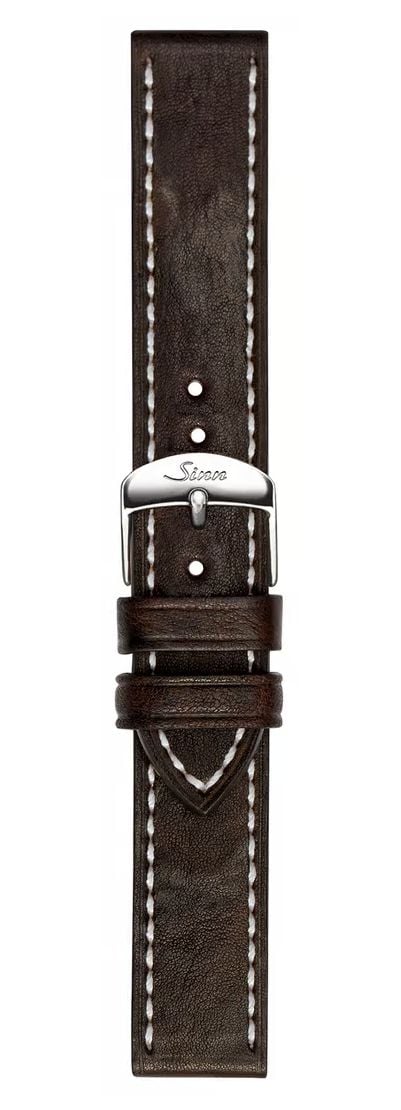 Sinn BL50202002007125400A Dark Drown Vintage-Look Cowhide Watch