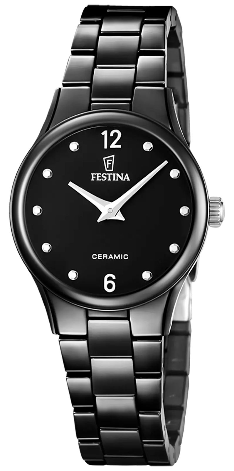 Festina F20751/7 Ceramic Quartz (30.5mm) Black Dial / Black Watch