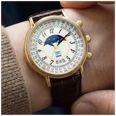 Timex Reissue 1990 Moon Phase 37mm White Dial Leather Mens Quartz TW2Y99000 - alternate view 2
