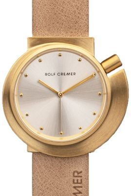 Rolf Cremer Spirale S ii Beige Leather Strap Silver Dial 508511