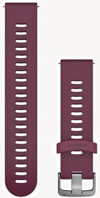 Garmin Quick Release Strap (20mm) Berry Silicone / Stainless Steel Hardware - Strap Only 010-11251-1W