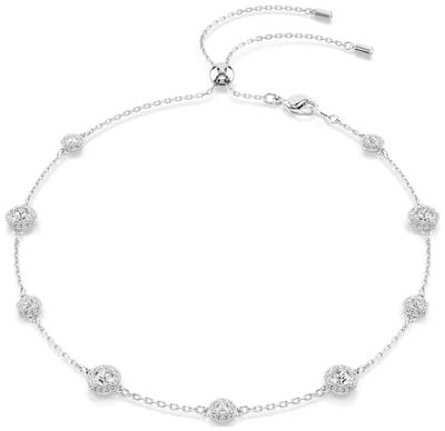 Swarovski Una Angelic Necklace, Round Cut, Double Sided Motifs, White, 5732275