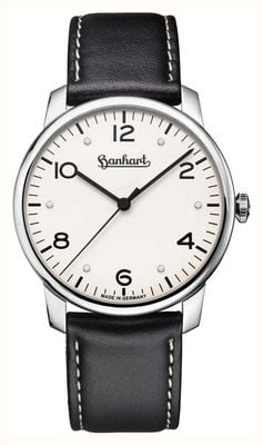 Hanhart PIONEER Silva (38.5mm) White Dial / Black Leather Strap - M 782.250-8010