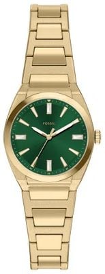 Fossil Everett 27 mm Three-Hand Gold-Tone Stainless Steel Fossil Watch ES5493