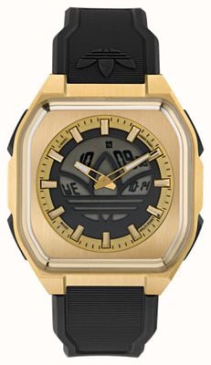 Adidas CITY TECH SIX SST (45mm) Negative Digital Display / Black Rubber Strap AOFH26014