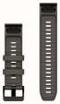 Garmin QuickFit Bands (22mm) Pebble Grey Silicone with Black Hardware - Strap Only 010-14559-00 - alternate view 2