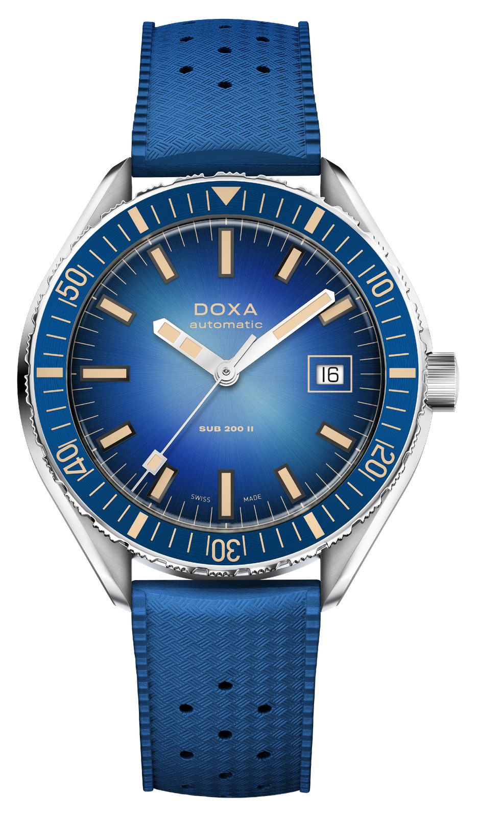 DOXA 795.10.201.32 SUB 200 II Caribbean (44mm) Blue Gradient Watch