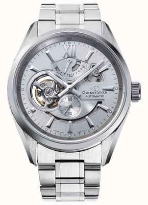 Orient Star Modern Skeleton Automatic (41mm) Silver Dial / Stainless Steel Bracelet RE-AV0125S00B