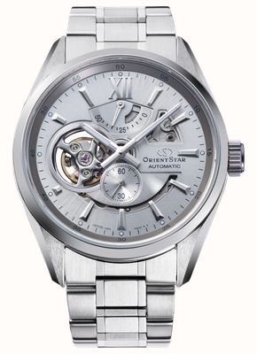 Orient Orologio Automatico Uomo In Acciaio – Quadrante Nero, Cinturino Grigio, 10 Bar