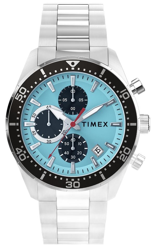 Timex TW2Y62200 Ridgefield Chronograph (42mm) Light Blue Watch