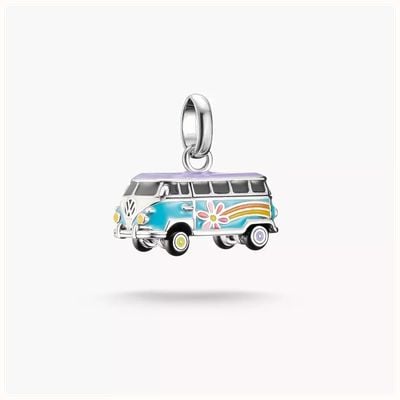 Thomas Sabo Silver Charm Pendant Volkswagen Hippie Bus Connect CC1324-664-7