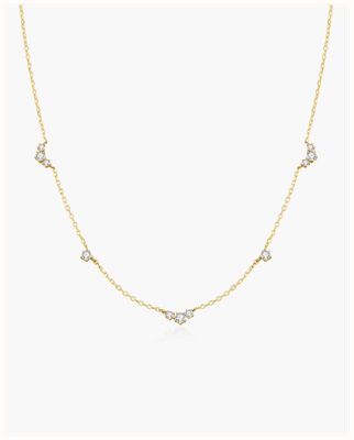 Ania Haie Gold Cluster & Single Station Necklace N079-04G