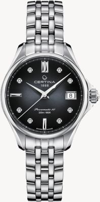 Certina DS Action Lady Black Diamond Dial Stainless Steel Watch C0322071105600