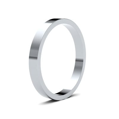 James Moore Wedding Ring  | 2.5mm | Light | Size Flat | AG_2.5LLF-9W AG_2.5LLF-9W