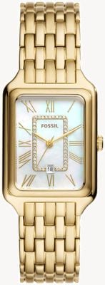 Fossil Raquel (26mm) Mother-of-Pearl Dial / Gold-Tone Stainless Steel Bracelet ES5304