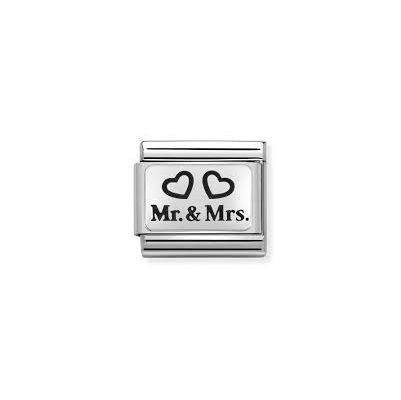 Nomination 330109/01 Classic Mr. And Mrs. With Hearts Charm Jewellery