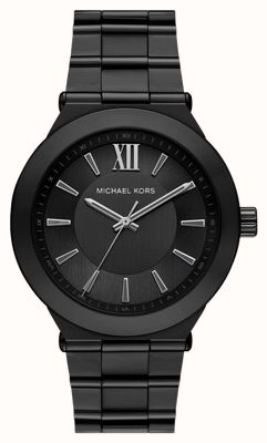 Michael Kors Oversized Billie Quartz (44mm) Black Dial / Black PVD Stainless Steel Bracelet MK9275