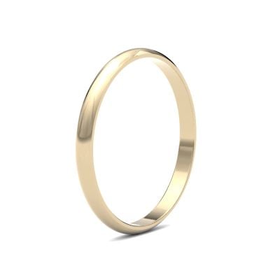 James Moore Wedding Ring  | 2mm | Light | Size D-Shape | AG_2LLD-9Y AG_2LLD-9Y