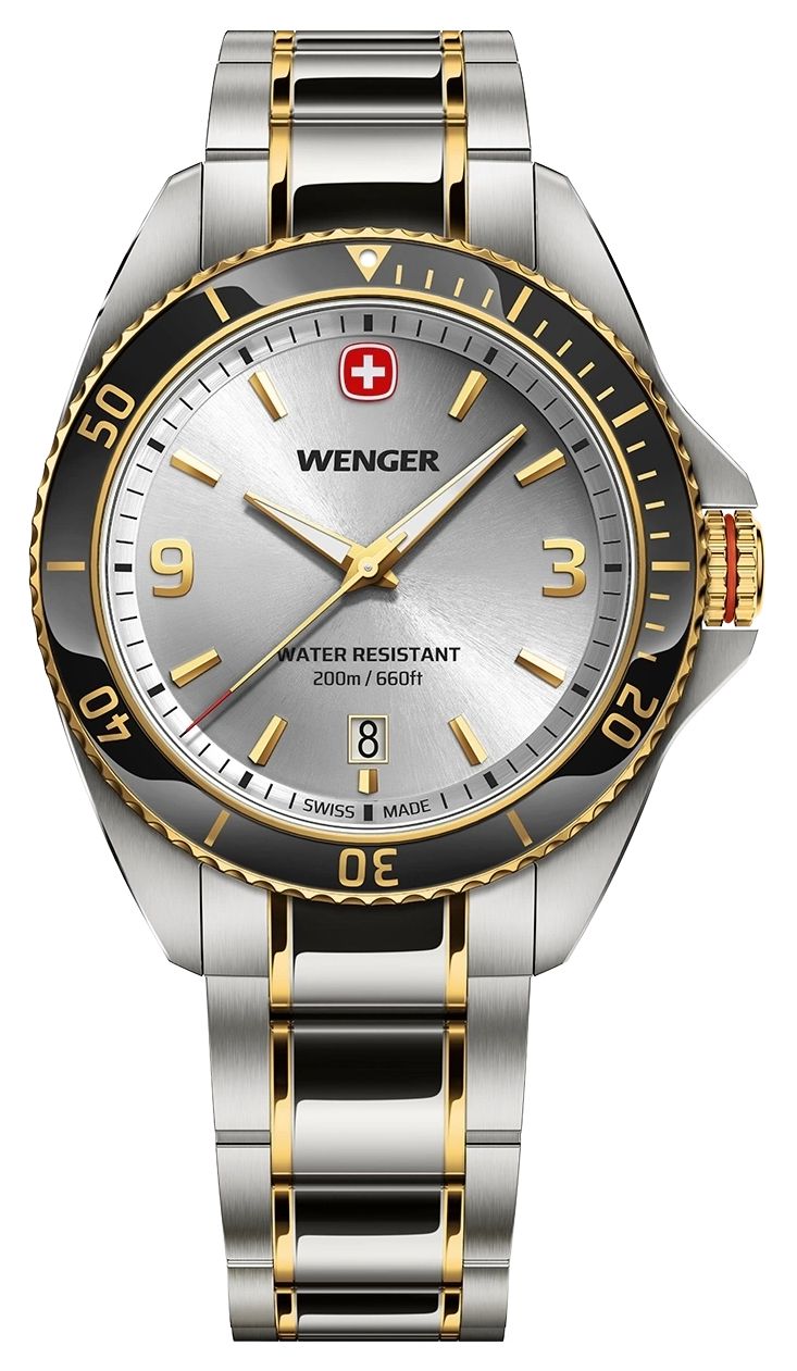 Wenger 01.2031.106 Executive Quartz (40mm) Silver Sunburst Watch