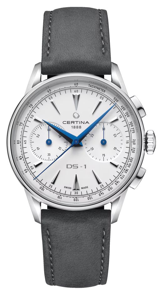 Certina C0294621601100 DS-1 Chrono Auto (42mm) White Dial / Watch