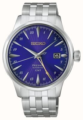 Seiko 145th Anniversary Presage Cocktail Time GMT Limited Edition in Edo Purple HCB006J1