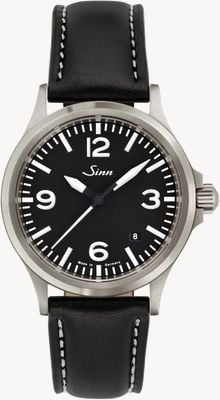 Sinn 556 A Sports Sapphire Glass Leather Strap 556.014-BL43201851001225403A