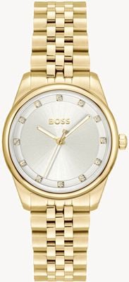 BOSS GRACEFUL PRECIOUS (32mm) Silver Dial / Gold PVD Stainless Steel Bracelet 1502810