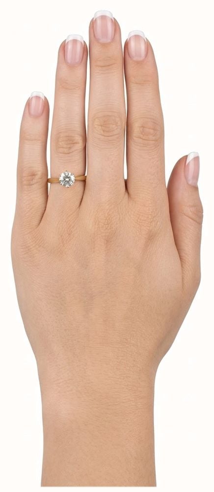 James Moore & Co Pre-Owned 0.92ct Round Brilliant Natural Diamond 18ct Yellow Gold Solitaire Ring J63131 - alternate view 4