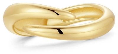 Ania Haie Gold Sterling Silver Spiral Adjustable Ring R079-02G
