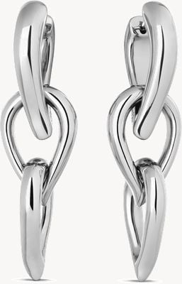 Calvin Klein Sculptured Drops silver dangle earrings 35000916
