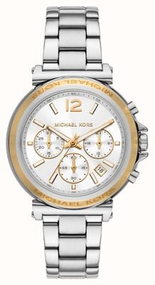 Michael Kors Women's Maren (40mm) Silver Chronograph Dial / Stainless Steel Bracelet MK7495